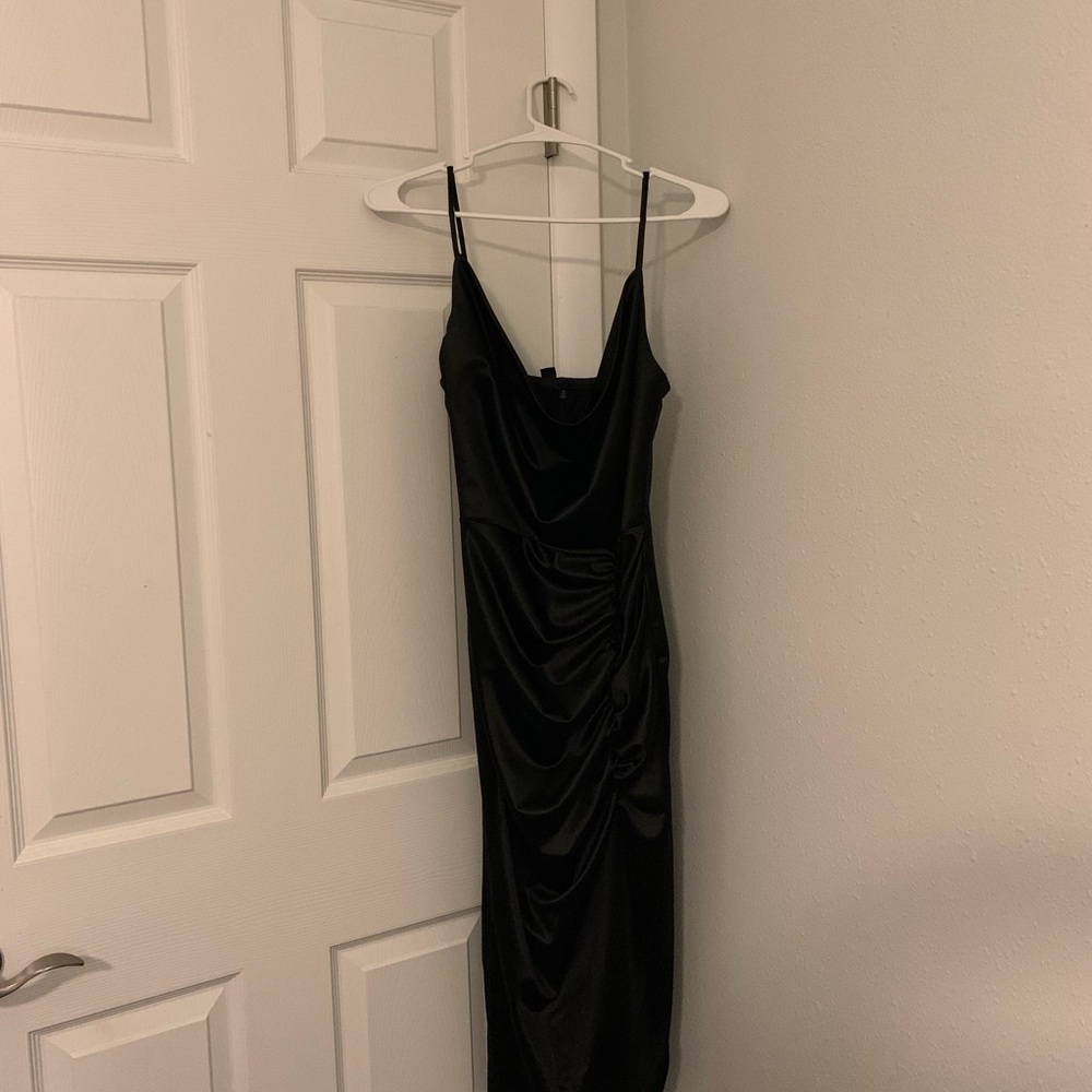 Windsor Sleek Black Backless Dress